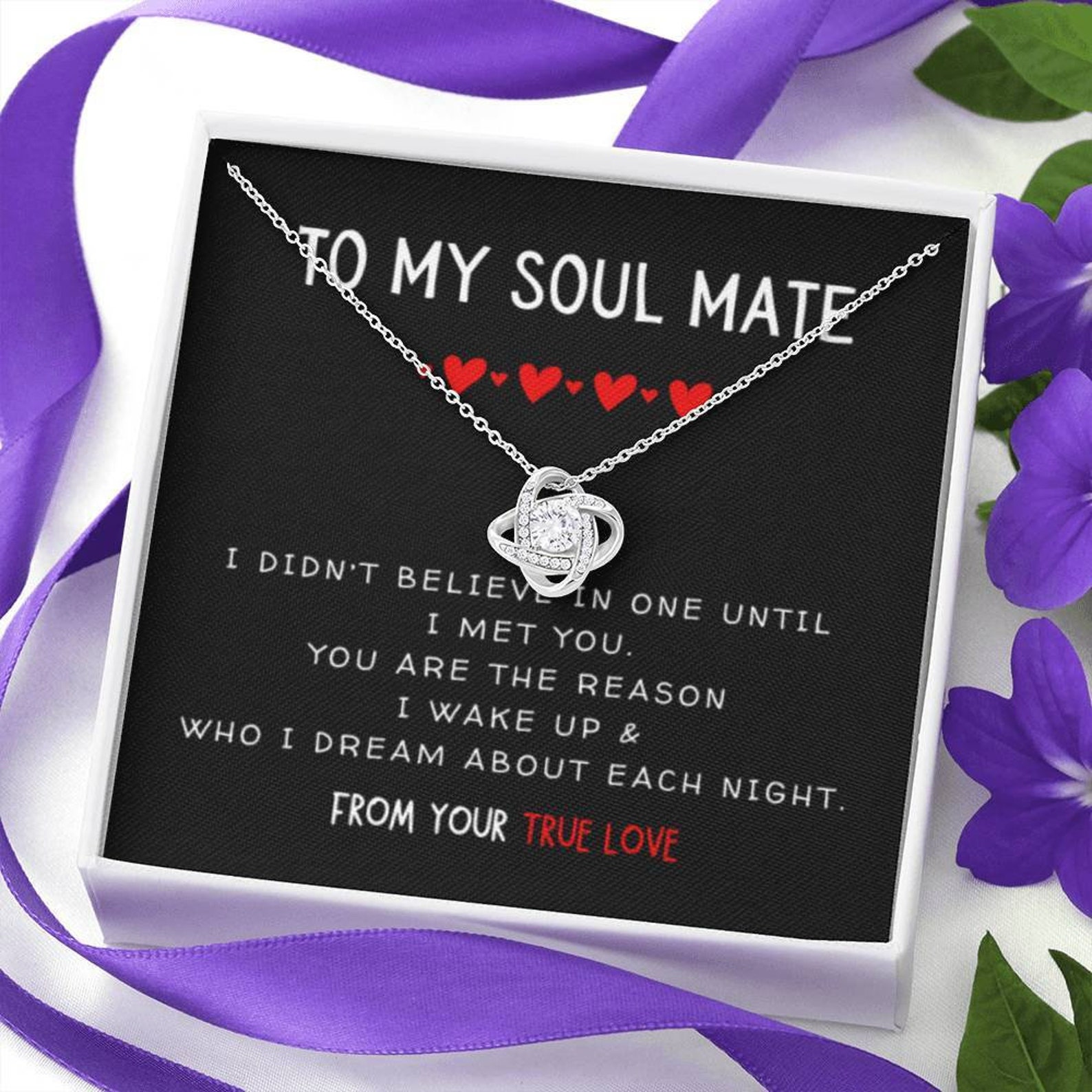 To My Soul Mate From Your True Love Gift for Wife Partner Etsy