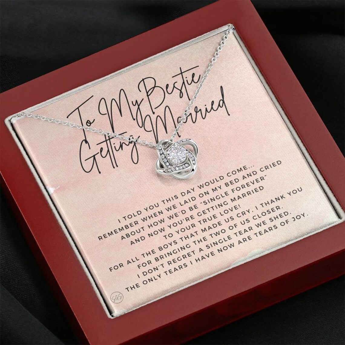 Best Friend Getting Married Gift to My Bestie Bridal Shower Etsy