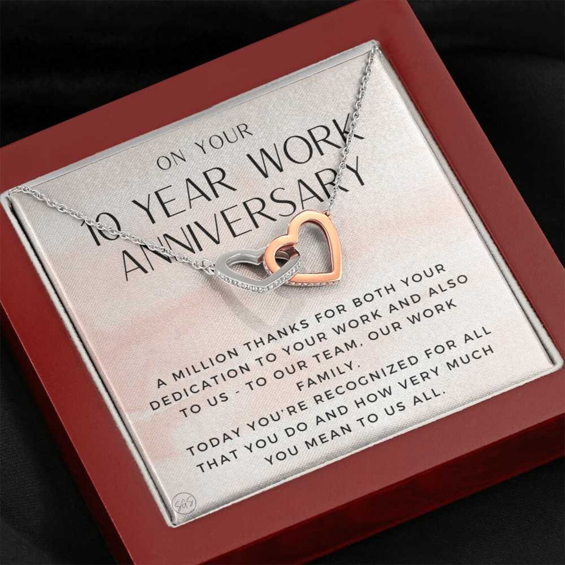 10 Year Job Anniversary Gift Thank You Gift From Boss Etsy