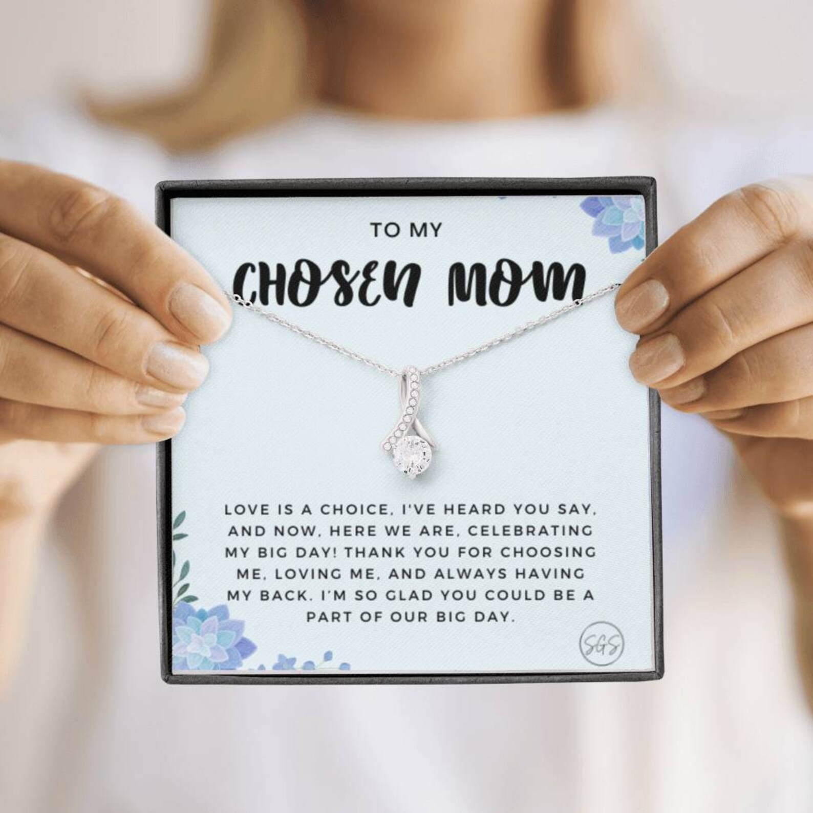 To My Chosen Mom On My Wedding Day From the Bride Thank You | Etsy