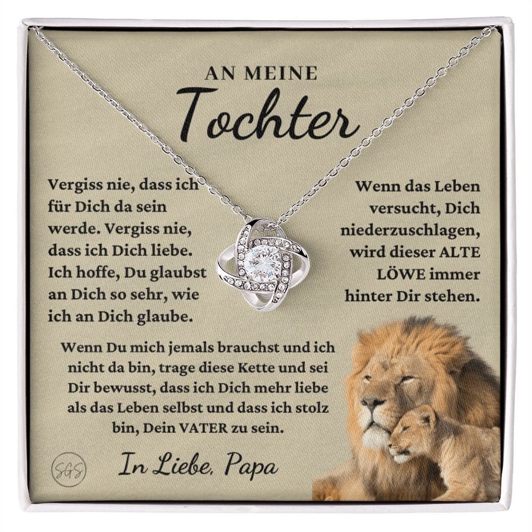 Tochter stolz auf dich Halskette Geschenk für die Etsy.de