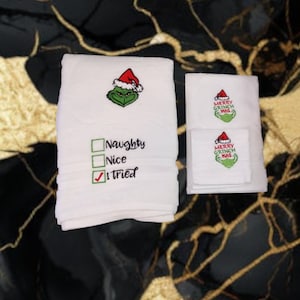 Exquisite Complet Grinch towel set