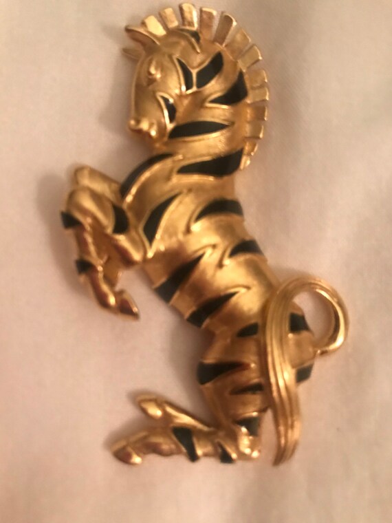 Trifari Zebra Broach