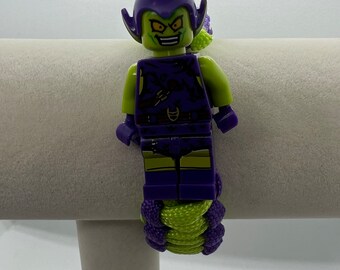 Green goblin  Adjustable Paracord  Lego Figure bracelets, Party favor, Gift, Friendship Bracelets