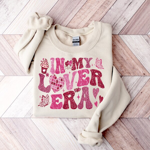 Retro In My Lover Era Sweatshirt, Lover Shirt, In My Lover Era Shirt, Retro Valentine Shirt ,Lover Varsity Shirt, Valentine Sweatshirt