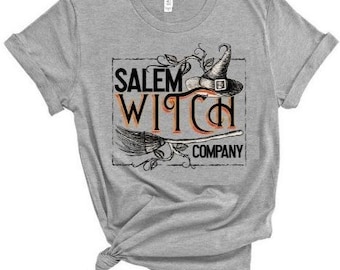 Witch Trials Witch's Broom Unisex Graphic Tee Winston-Salem Gift For Him Her Them Old Salem Broom Company Halloween Shirt
