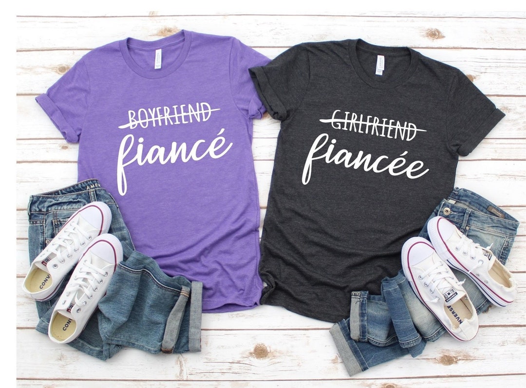 Girlfriend Fiancee Shirt, Engagement Shirt, Fiancée Shirt, Bride Shirt ...