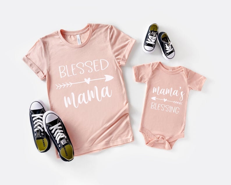 Blessed Mama Shirt, Little Blessing 