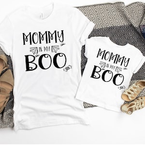 Mommy is My Boo Shirt and Son, Mom and Daughter, Baby First Halloween, Family First Halloween Shirts, Our First Boo Family Tee