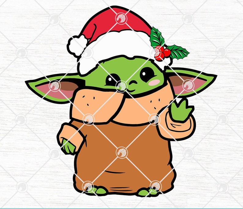 Download Baby Yoda Christmas Star Wars The Mandalorian svg png EPS ...