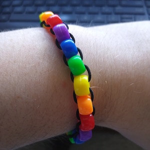 Rainbow Pony Bead Friendship Bracelet