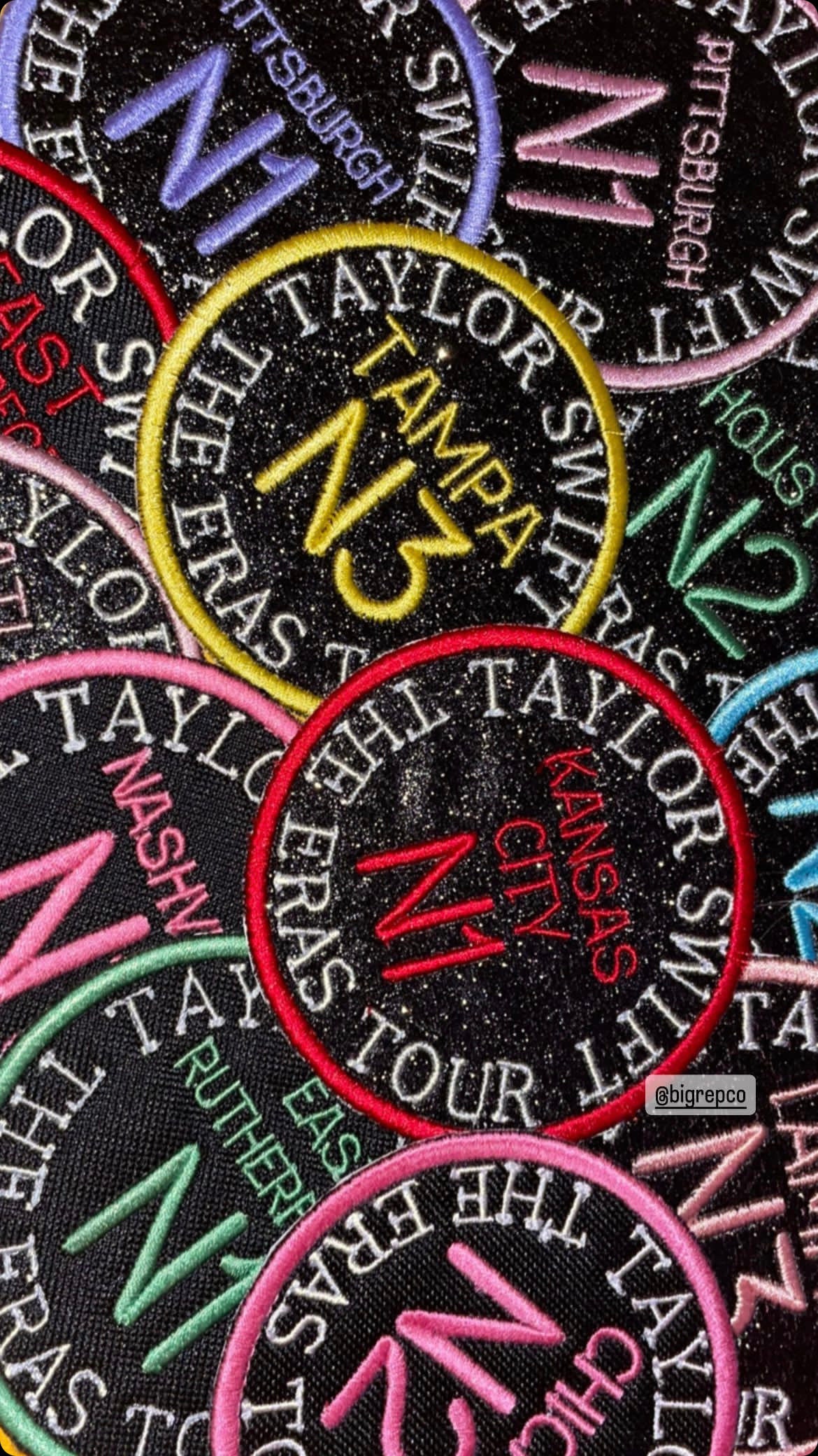 Taylor Swift The Eras Tour Iron On Patches, 6 INCHES, PLUS FREE