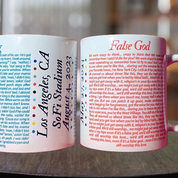 Taylor Swift Eras Tour CUSTOM Surprise Song Mug