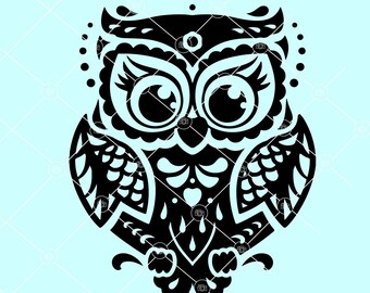 Download Owl Mandala Svg Etsy