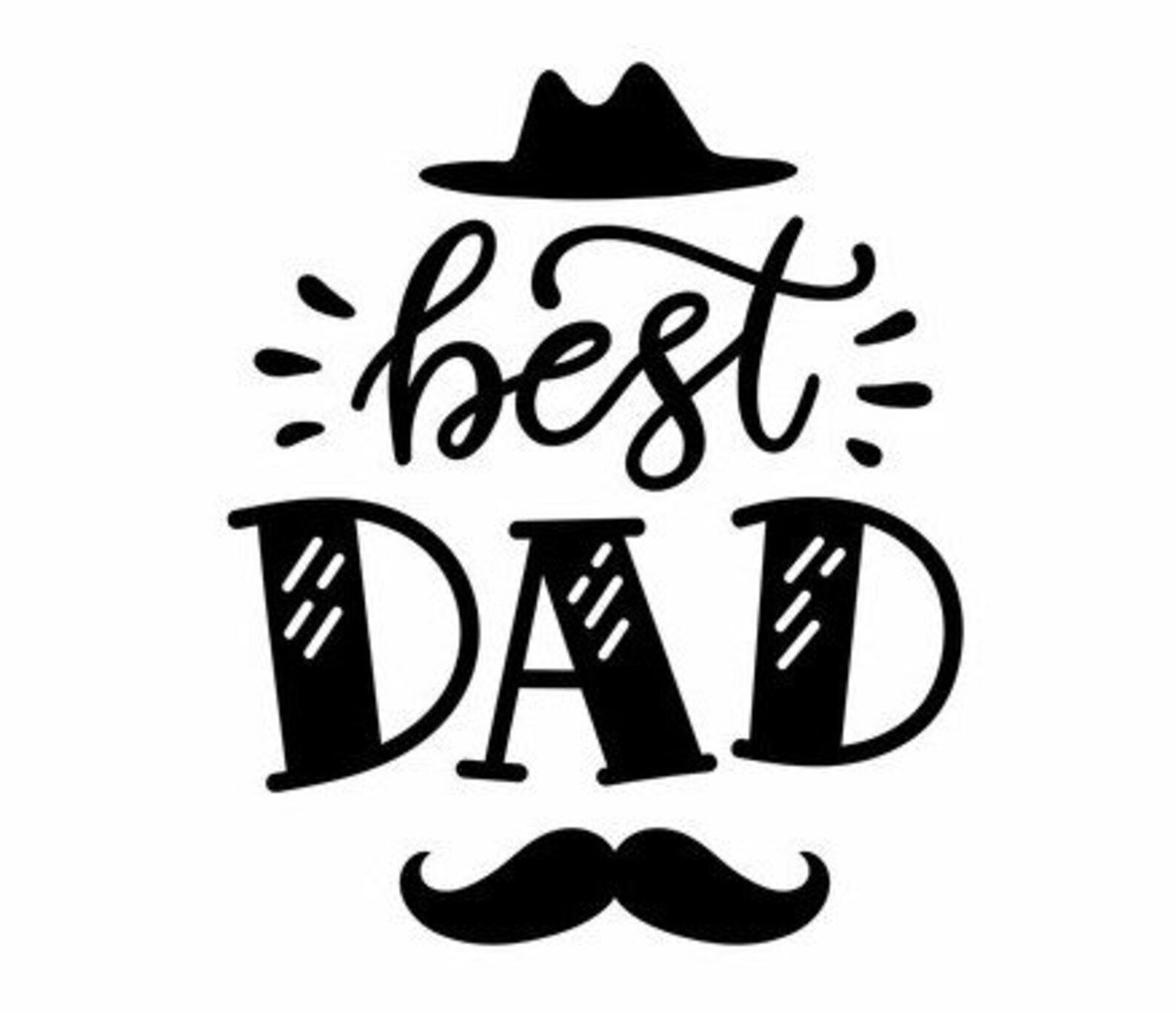Best dad svg Funny Quotes Cameo Cricut Silhouette svg Etsy