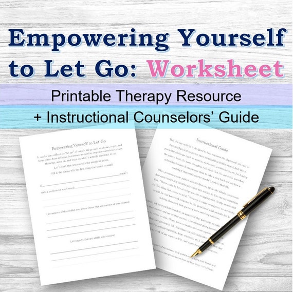 Printable Therapy Worksheet and Counselors Instructional Etsy