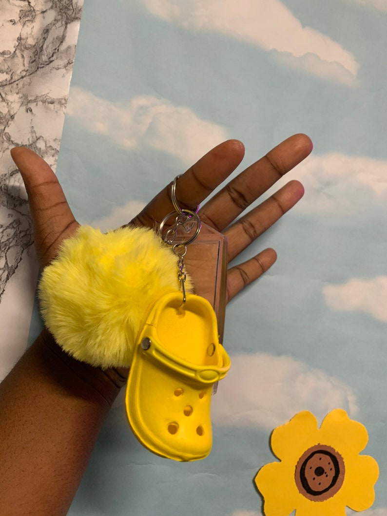 Music Keychain with Croc Charm Etsy