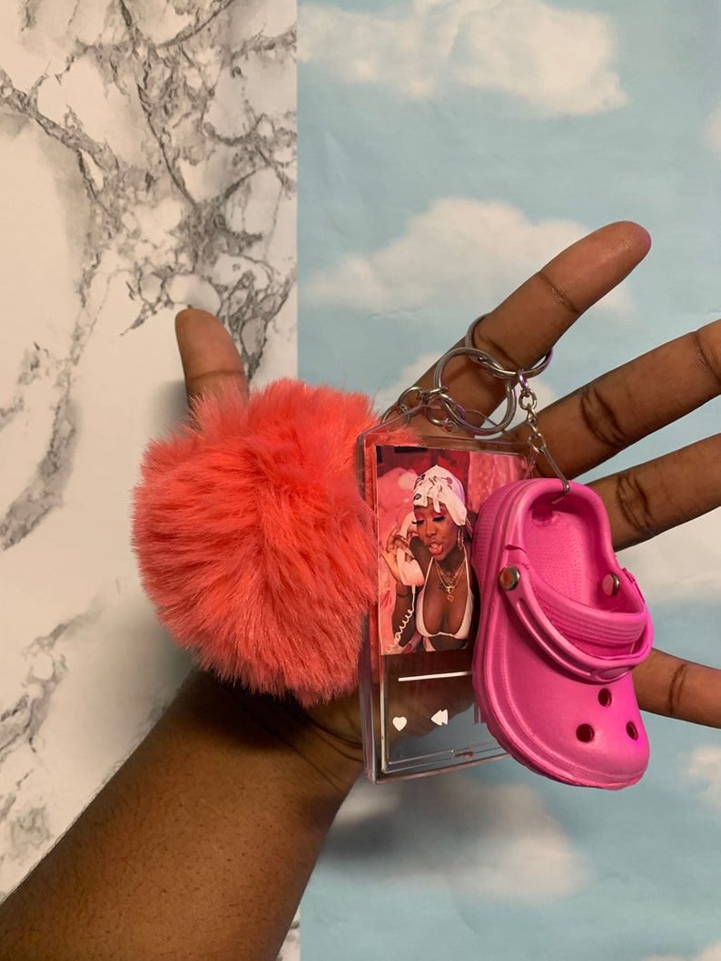 Music Keychain with Croc Charm Etsy