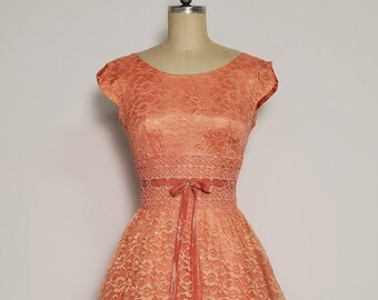 pic Peach Orange Color Dress peach color dress etsy