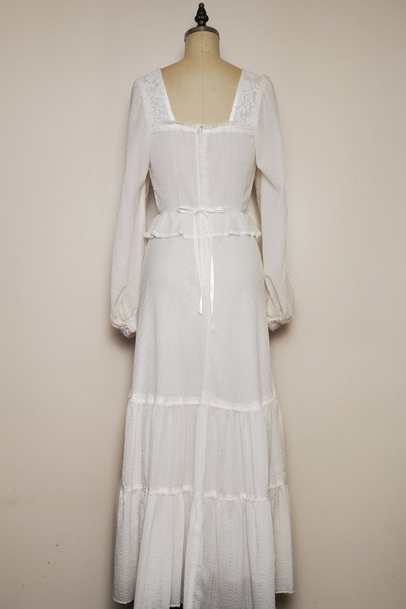1970's Long Prairie Dress || Gunne Sax STYLE || L… - image 4
