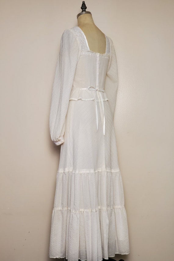 1970's Long Prairie Dress || Gunne Sax STYLE || L… - image 3