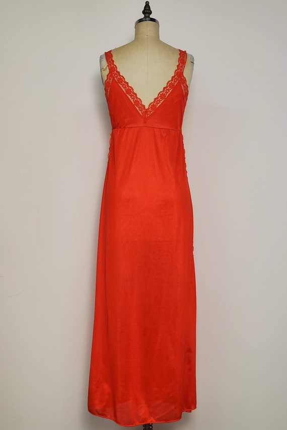 1970's Made in California || Nylon Nightgown || S… - image 4