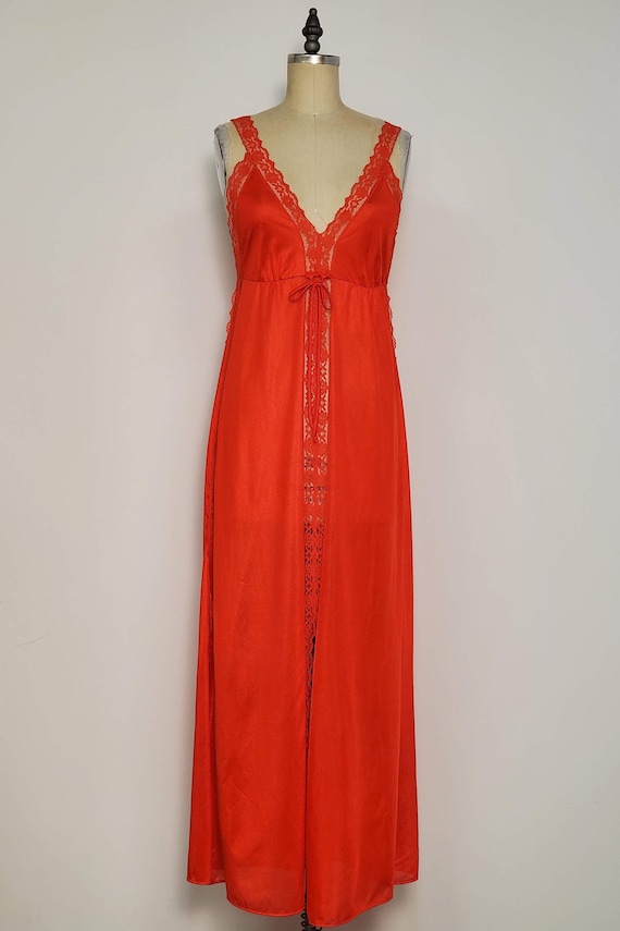 1970's Made in California || Nylon Nightgown || S… - image 1