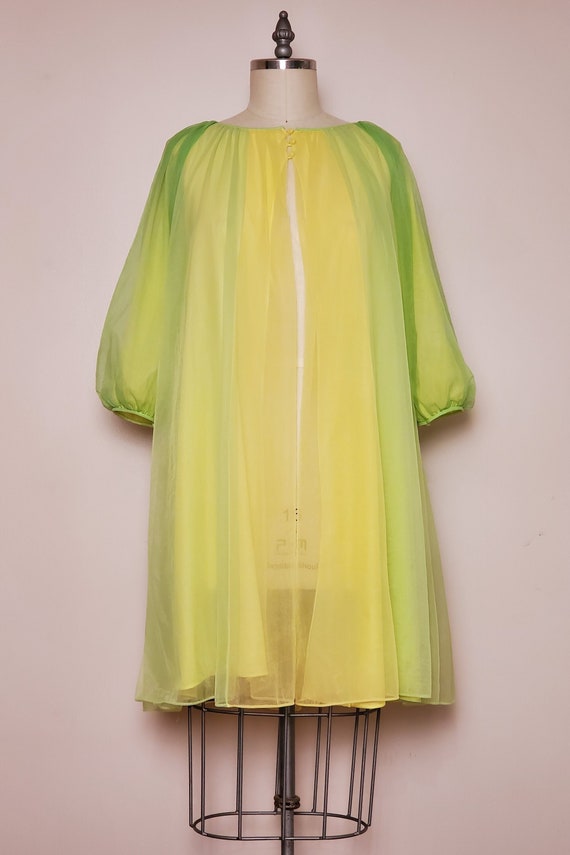1960's Chevette || Peignoir Robe || Two-Tone ||  S