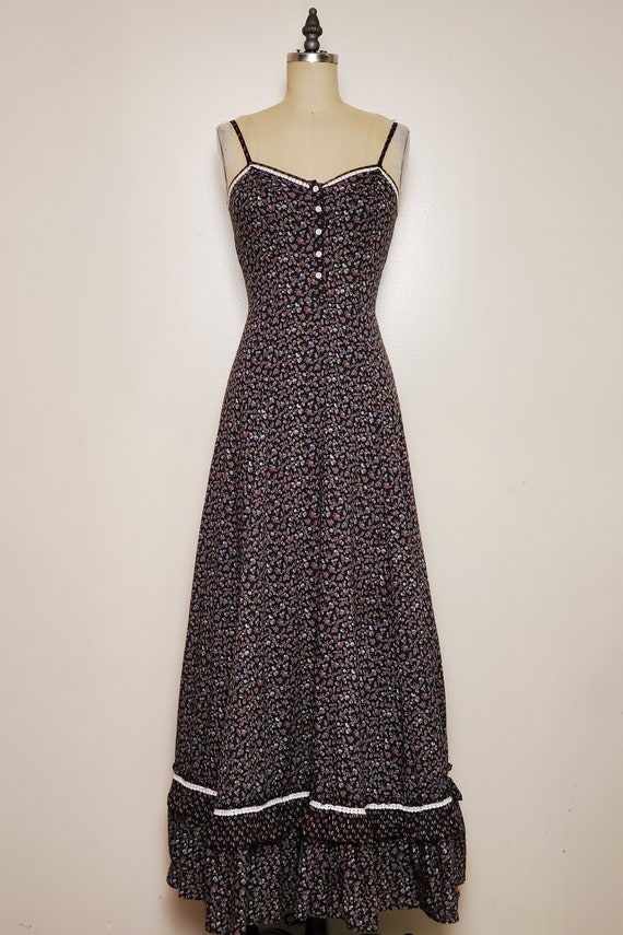 1970's Betty Barclay || Long Prairie Dress || Gunn
