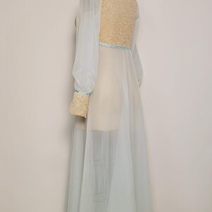 1970's Shadowline || Nylon Pegnoir Robe || Size: Small image 3