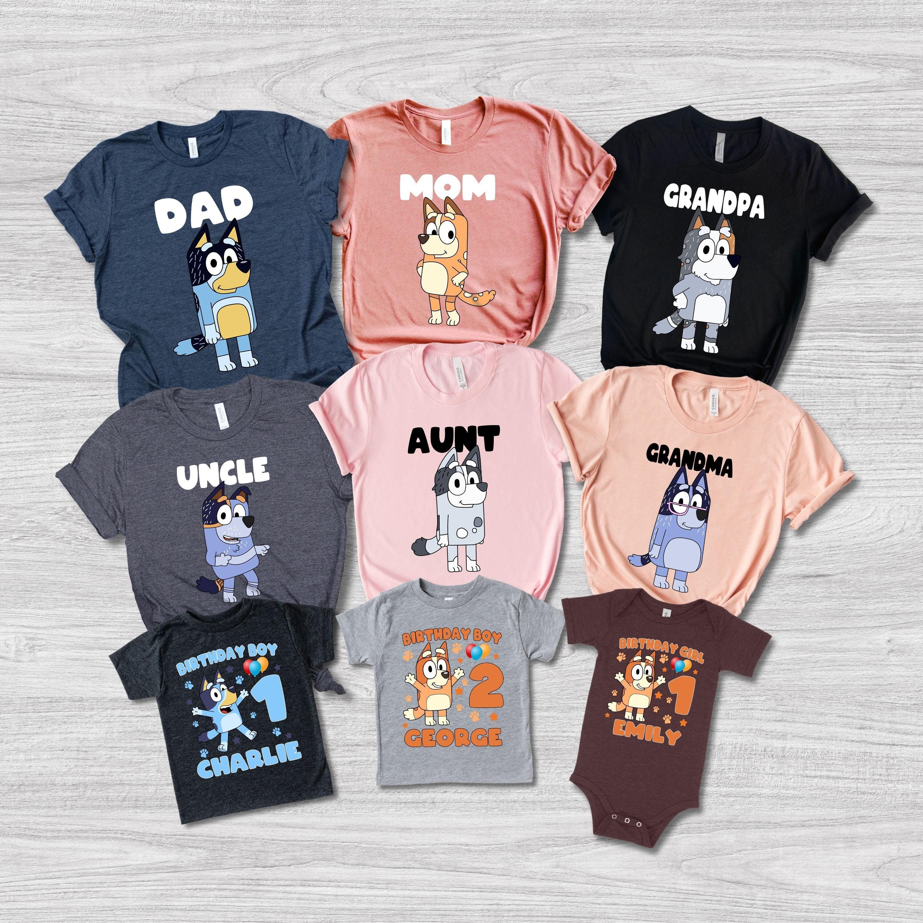 Bluey & Bingo Custom Shirts