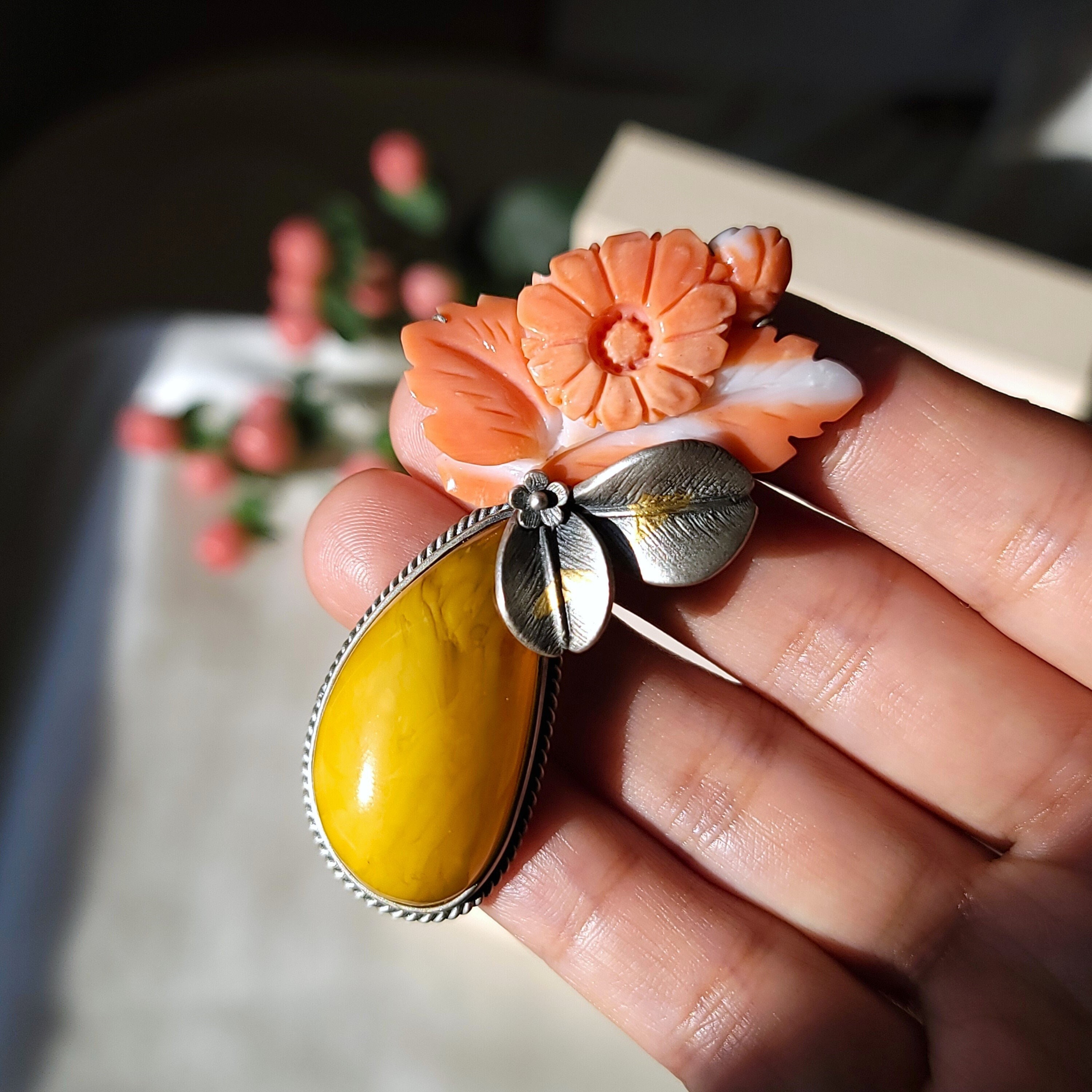 Baltic Amber Sea Turtle Slide Pendant Oxidized Antique Sterling Silver Setting, Pendant Only Baltic Amber Sea Turtle Slide Pendant Oxidized Antique Sterling Silver Setting, Pendant Only