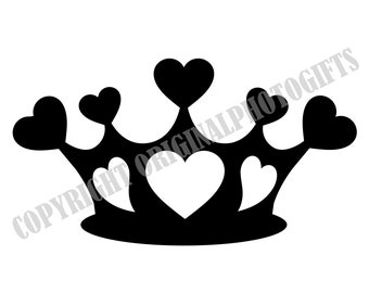 Free Free 205 Princess Crown With Heart Svg SVG PNG EPS DXF File