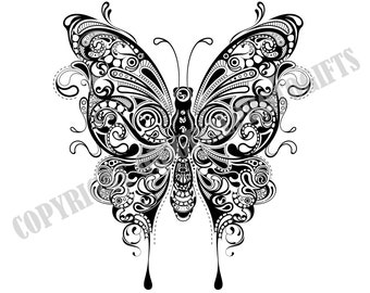 Download Butterfly Mandala Svg Etsy