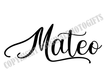 Download Mateo Name Etsy