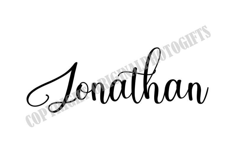 Jonathan svg Nombres svg Hermosos nombres de bebés svg Bebé Etsy México Jonathan svg Nombres svg Hermosos nombres de bebés svg Bebé Etsy México
