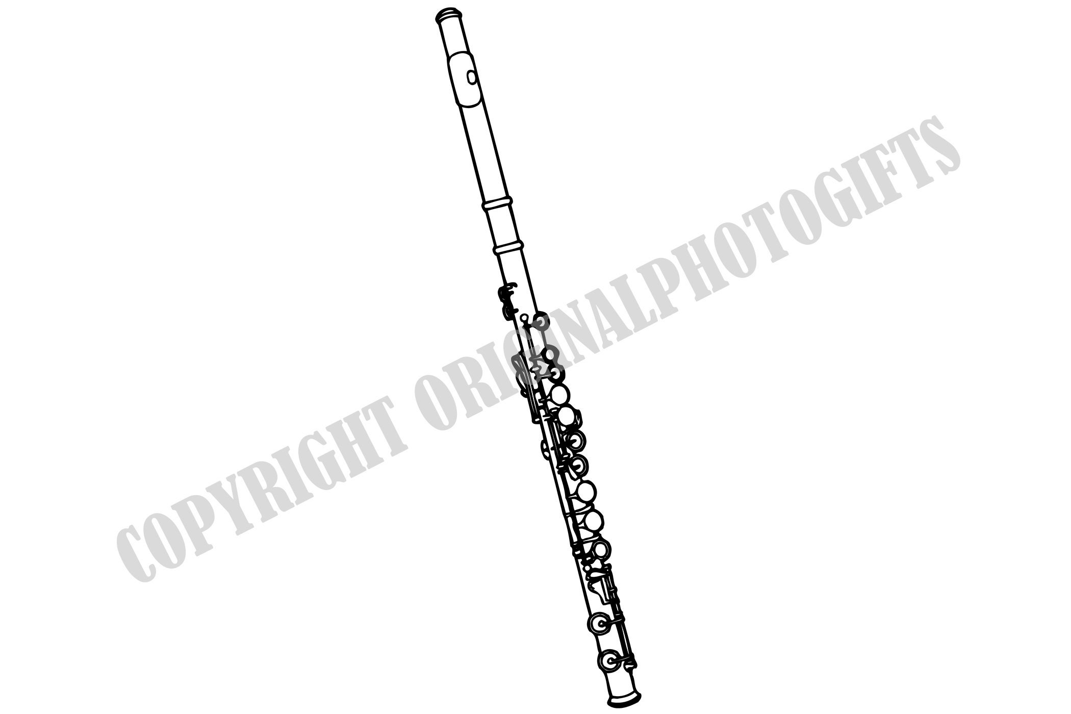 Flute 1 Flute Svg Flute Clipart Flute Cut Files Musical Etsy
