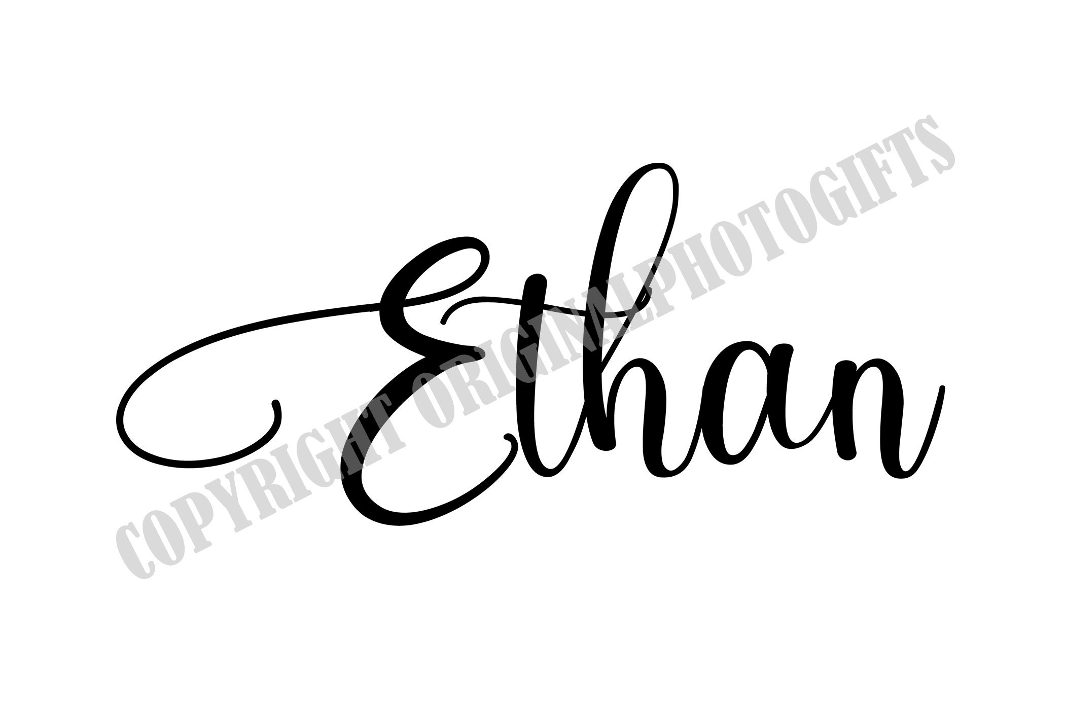 Ethan svg Nombres svg Hermosos nombres de bebés svg Bebé Etsy