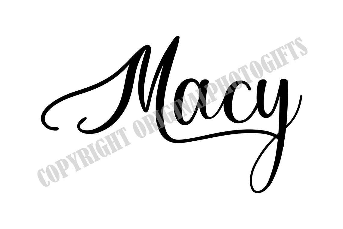 Macy Svg Names Svg Beautiful Baby Names Svg Baby Infant Name | Etsy