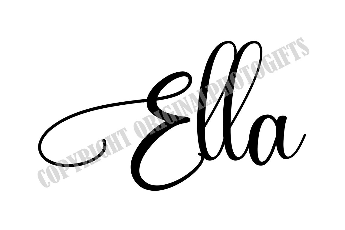 Ella Svg Names Svg Beautiful Baby Names Svg Baby Infant Etsy