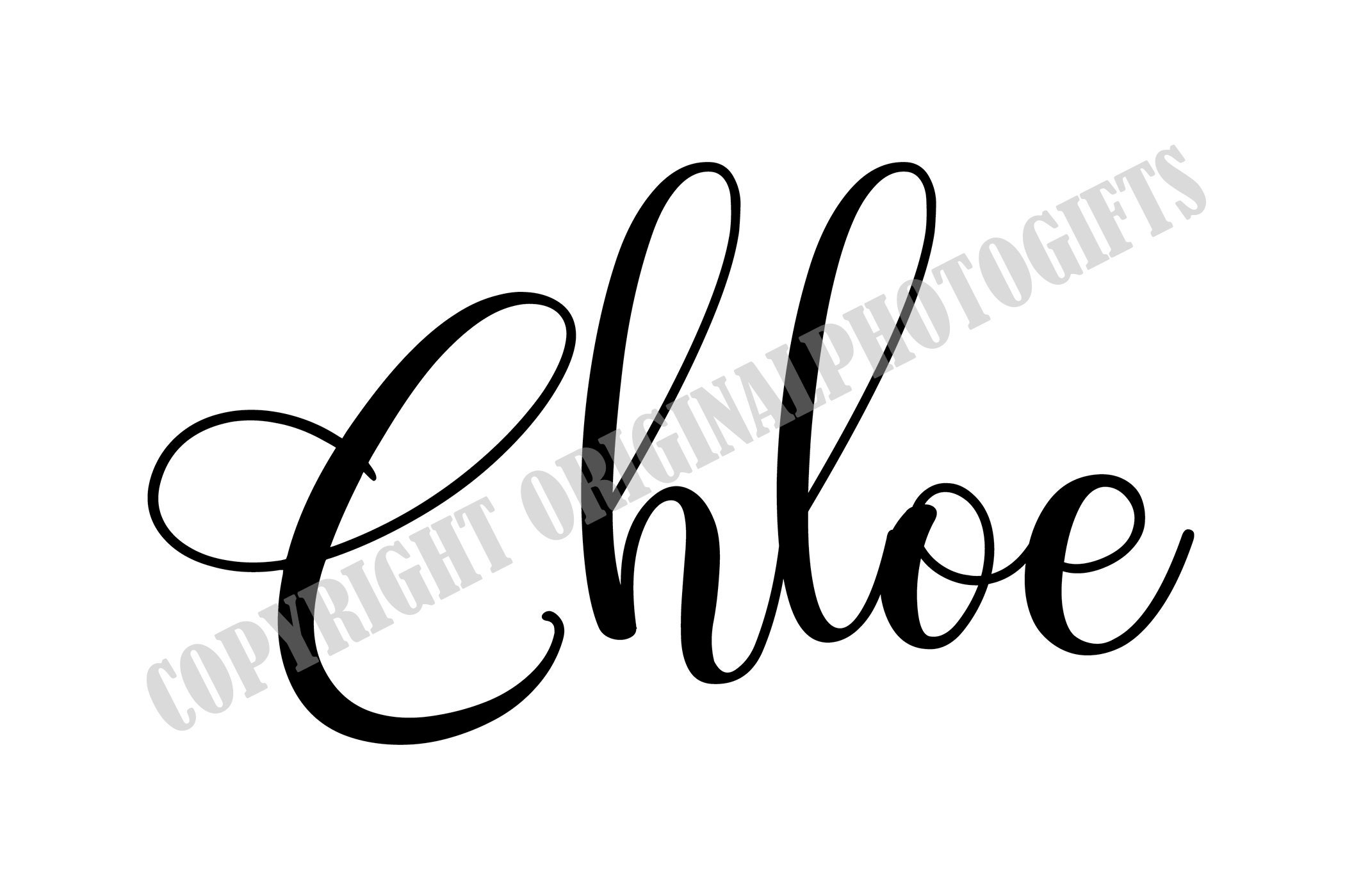 Chloe svg, Names svg, Beautiful Baby Names svg, Baby infant name svg Tshirt nursery Cut files Beautiful Baby Names Wall sign Keepsake gift