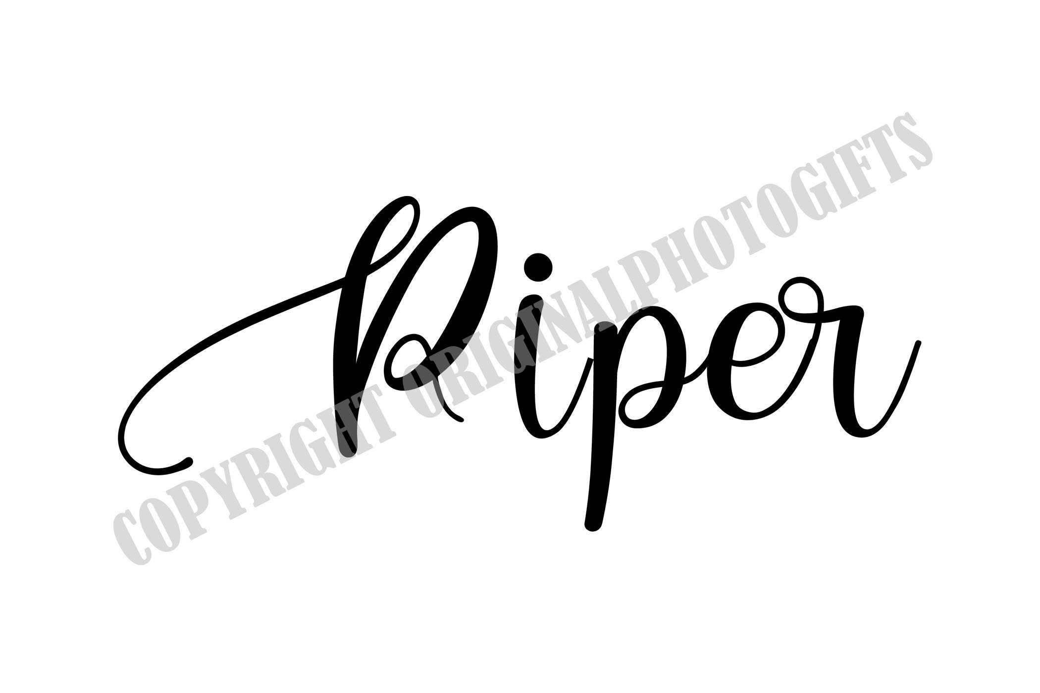 Piper svg Names svg Beautiful Baby Names svg Baby infant Etsy