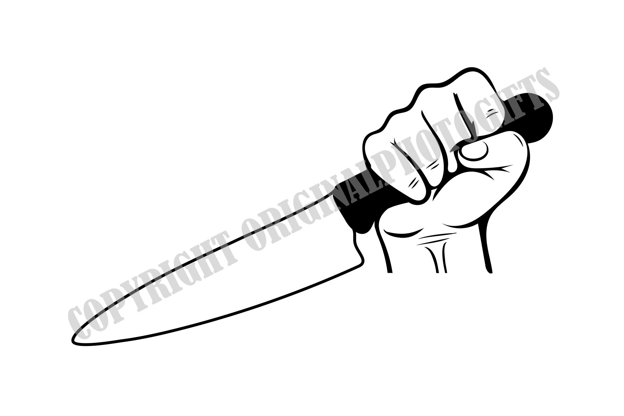 Knife in Hand 1 Knife in Hand Svg Hand Svg Knife Svg Etsy UK