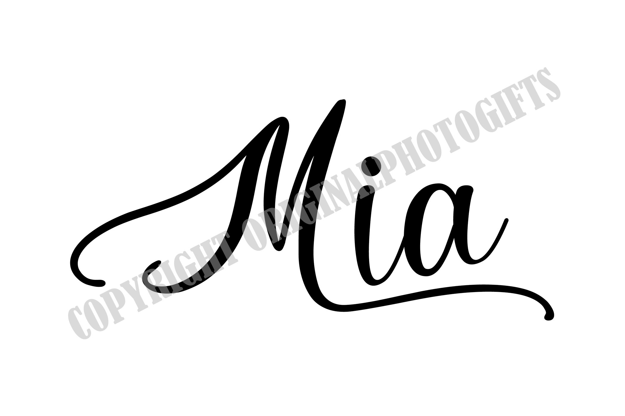 Mia svg Names svg Beautiful Baby Names svg Baby infant name Etsy
