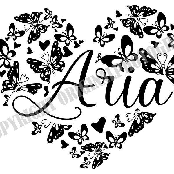 Aria Png Name Etsy