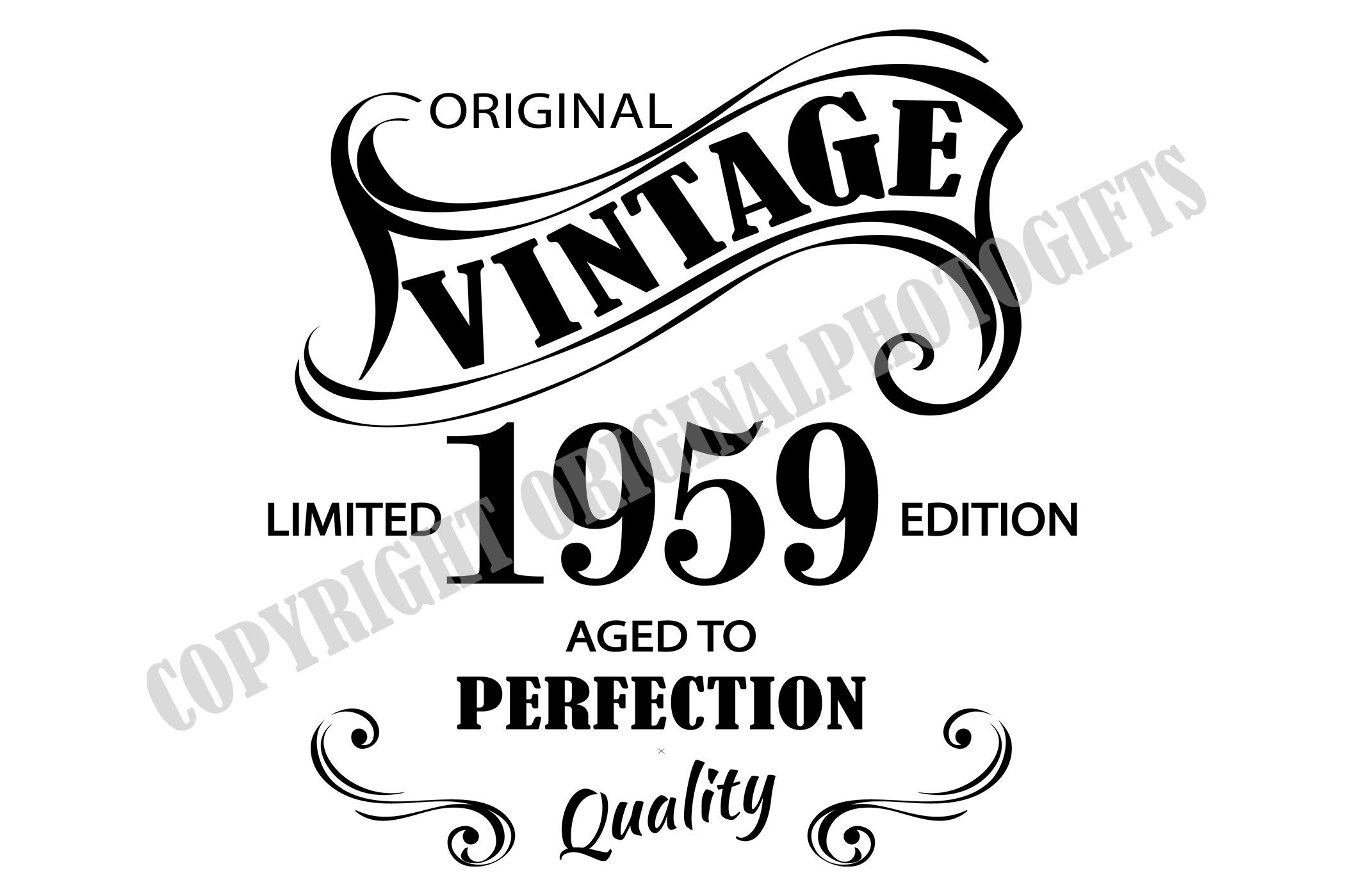 Limited 1959 Edition Svg 1959 Birthday Svg Vintage 1959 Svg - Etsy