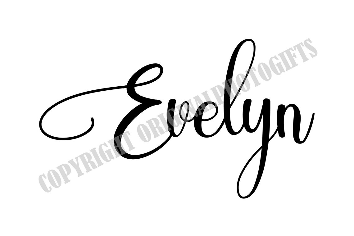 Buy Evelyn Svg Names Svg Beautiful Baby Names Svg Baby Infant Online in