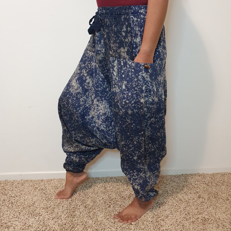 Harem Pants for Yoga Meditation Unisex One Size Relaxing Etsy
