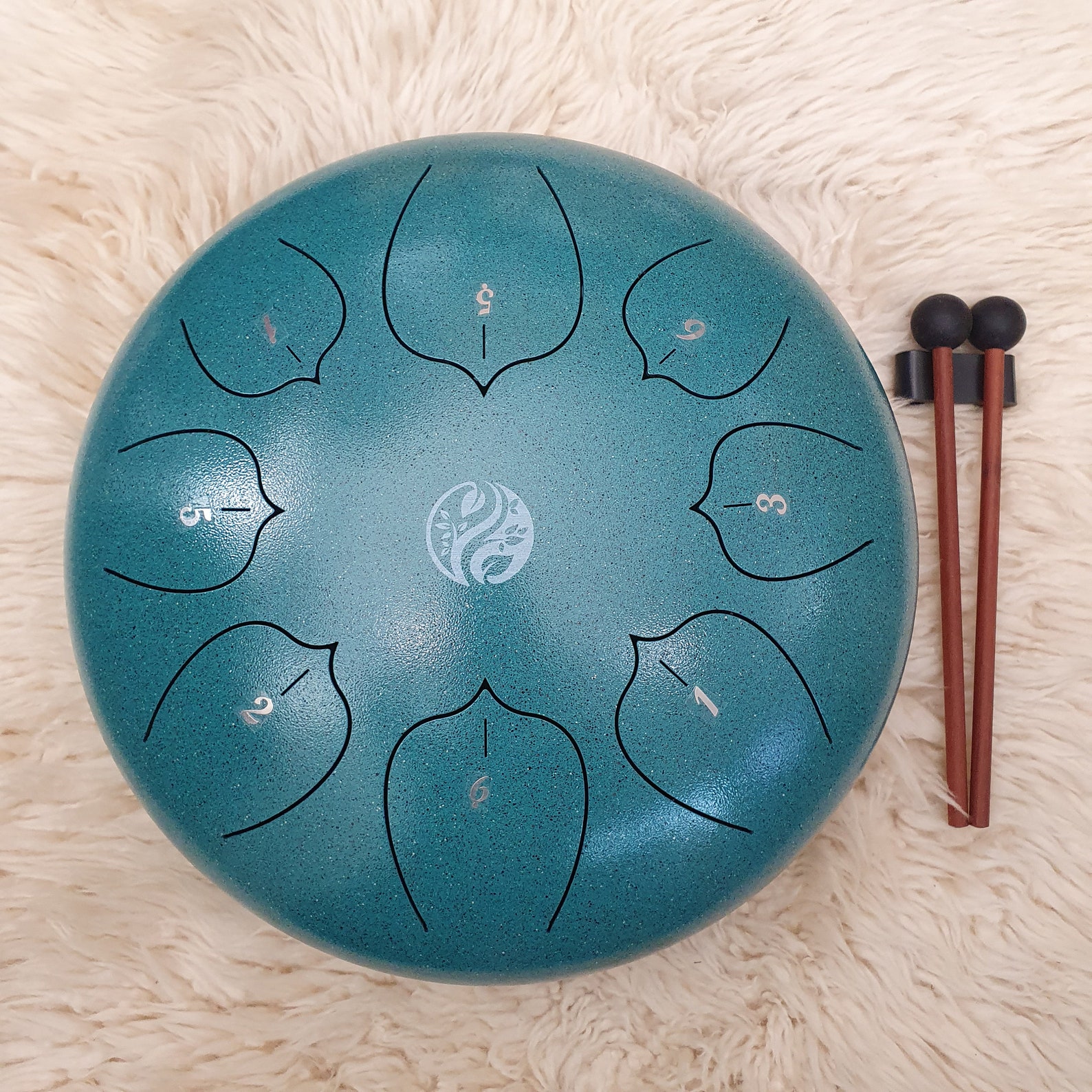 12 Lotus Percussion Drum Pentatonic C Tone Meditation Etsy