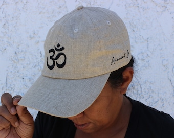 Hemp & Cotton Blend Baseball Cap, Breathable, Lightweight, Beige